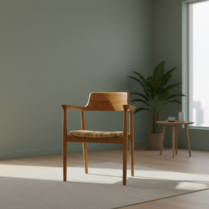 Sillón Moderno y Duradero de Madera de Teca Ecológica con Asiento Tejido para Apartamento, Comedor, Sala de Estar, Uso en Exteriores y Hoteles - Indonesia - Product Image 5
