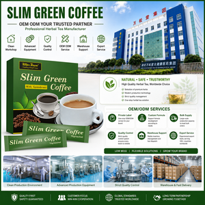 กาแฟสลิมกรีนสำเร็จรูป ตราสินค้าส่วนตัว ควบคุมน้ำหนัก ลดน้ำหนักทันใจ กาแฟเห็ดหลินจือ สูตรดีท็อกซ์ OEM - Product Image 6
