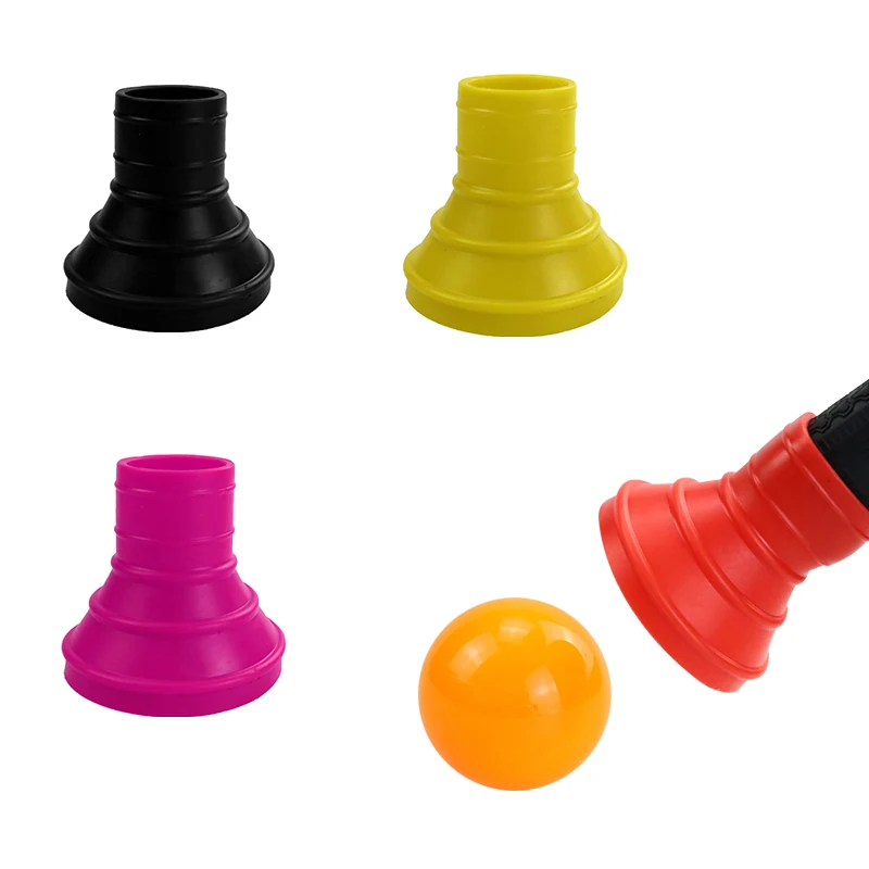 Mini Park Golf Ball Pickup Rubber Durable Portable Golf Ball Retriever Grabber Suction Cup Golf Training Aids Accessories