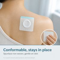 Pansement souple en tissu non tissé pour application sur les points d'acupuncture du nombril et des pieds, plâtre respirant