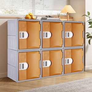 Toppla Color China Made Heavy Duty 6 Door Plastic Locker Combination <b>Lock</b> Key <b>Lock</b> Eco-Friendly Durable Waterproof Smart Storage - Product Image 4