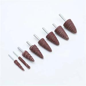 หัวเจียรแบบใบพัดทรงกรวย Sky Eagle ผ้าทรายขัด 3x10 6x16 6x20 6x25 6x30 สำหรับงานไม้ ขัด ขัดเงา - Product Image 3