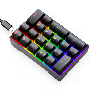 Mini 20-key có dây USB Type-C Ergonomic RGB Mini cơ khí Bàn phím số cho máy tính văn phòng chơi game & kinh doanh trong kho - Product Image 1