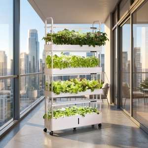 Système de jardinage aéroponique intelligent TSP 210P à 4 étages pour l'<span class=keywords><strong>intérieur</strong></span> avec pompe automatique, éclairage LED pour la croissance des plantes, ferme domestique <span class=keywords><strong>autonome</strong></span> - Product Image 1