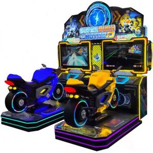 Simulateur de course urbaine deux joueurs le plus populaire, jeu d'arcade électromécanique à monnayeur, moto en métal durable - Product Image 1