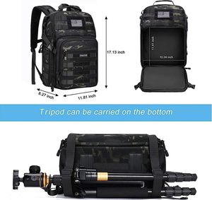 Free Sample Travel DSLR Camera <b>Backpack</b> Waterproof Molle Drone Camera Laptop Bag Digital Gear Photography Rucksack - Product Image 3