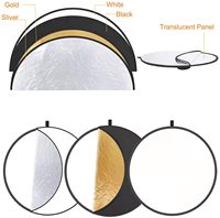 Reflector de luz plegable para fotografía 5 en 1 con bolsa para estudio fotográfico iluminación interior y exterior