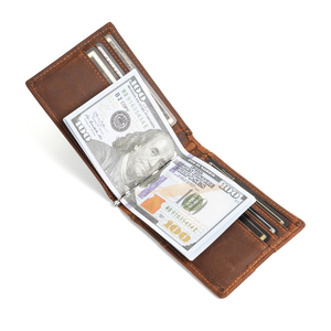 Portefeuille à rabat pour homme - Cuir véritable, blocage RFID, élégant, 11 emplacements pour cartes de crédit, avec fenêtre d'identification - Product Image 5