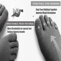 Xianghui Vente en gros Personnalisation de haute qualité Logo OEM Séchage rapide Chaussettes de sport minces et fraîches pour la course en plein air à cinq orteils