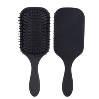Brosse à cheveux démêlante avec Logo personnalisé, brosse à cheveux en Nylon, poils de sanglier épais, humide et sec