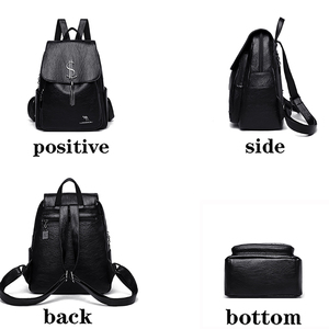 Zaino Moda in Pelle PU per <span class=keywords><strong>Donna</strong></span>, Design Vintage di Grande Capacità, Nuova Collezione 2023 - Product Image 3