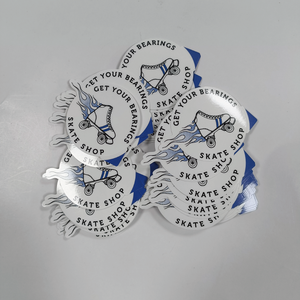 印刷されたカスタム光沢のある防水ステッカー印刷されたビニールダイカットステッカー自己接着製品ラベル衣服用 - Product Image 2