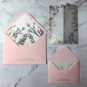 Invitations <span class=keywords><strong>chic</strong></span> d'événement de fête d'invitation de <span class=keywords><strong>mariage</strong></span> acrylique clair de papier vélin - Product Image 3