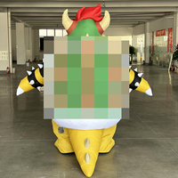 Costume de mascotte gonflable amusant pour adulte, déguisement de Bowzer gonflable, vêtements de cosplay animal pour fête