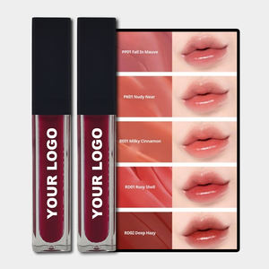 प्राइवेट लेबल वेगन लिक्विड मैट लिपस्टिक वाटरप्रूफ न्यूड ग्लॉसी शिमर लिप ग्लॉस पेंसिल शेप मिनरल सनस्क्रीन शाइनी लिप - Product Image 2