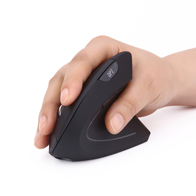 Wireless Vertical Mouse 2.4G USB Rechargeable Ergonomic Optical Computer Mouse