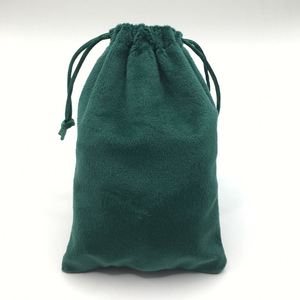 Sac à cordon en velours recyclable de qualité supérieure 10x15cm pour le rangement des colliers et des boucles d'oreilles - Product Image 2