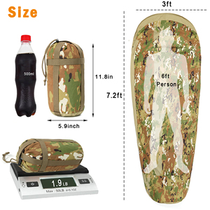 Housse de sac de couchage Bivy 100% sacs de couchage en tissu nylon Bivy Sack - Product Image 4