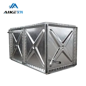 Professional grade sturdy anti seismic Environmental friendly welding galvanization steel plate water tank