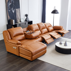 Juego <span class=keywords><strong>de</strong></span> Sofás <span class=keywords><strong>Reclinables</strong></span> Eléctricos OEM en Forma <span class=keywords><strong>de</strong></span> L, Sofá Seccional <span class=keywords><strong>de</strong></span> <span class=keywords><strong>Cuero</strong></span> Genuino Reclinable, <span class=keywords><strong>Muebles</strong></span> para Sala <span class=keywords><strong>de</strong></span> Estar - Product Image 6