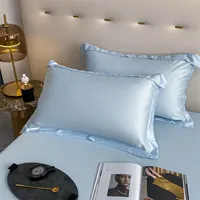Draps de lit de luxe 100% bambou, couleur unie, drap plat rafraîchissant pour l'été, tailles simple/double/king/queen