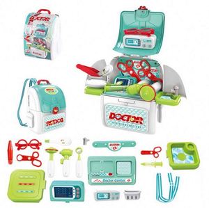 Red Mini Clinic <b>Set</b> for Kids Educational <b>Doctor</b> and Dentist Pretend Play Toys with Nurse Luggage Kitchen & Food Toys - Product Image 3