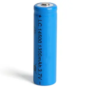 cheap 14500 lithium battery long cycle rechargeable lithium 3.7V1300mAh mouse battery strong light flashlight battery