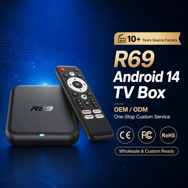 Android14 Tv Box R69 RK3518 2GB 16GB Smart Internet Tv Set Top Box 2.4G/5Ghz Wifi6 Media Player R69 RK3518 .