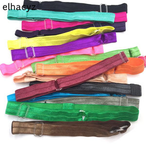 عصابات رأس جديدة بألوان الحلوى، رباط شعر مرن قابل للتعديل مع حلقة بلاستيكية، إكسسوارات شعر للفتيات - Product Image 1