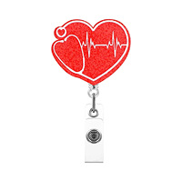 Porte-badge en acrylique avec clip crocodile pour étudiant en médecine, assistant médical, médecin, infirmière, porte-carte nominative