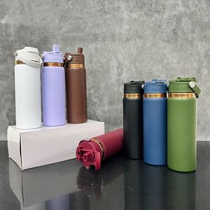 20 Pack Custom logo RT <b>Mirror</b> Copper Plated 20oz Gym Leak Proof Stainless Tumblers with Multi-functional 2-in-1 Flip Top Lids - Product Image 1