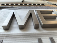 Letras Personalizadas de Acero Inoxidable 304 de Doble Cara, Acabado Semi-Mate Antihuellas, Grabado de Precisión para Exhibición en Interiores y Exteriores