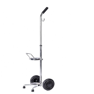 Roestvrijstalen Medische Gasfles Handtrolley Kar 120Mm 145Mm 155Mm Diameter Lichtgewicht 2Kg Lage Zuurstof Cilinderdrager - Product Image 4