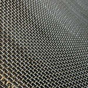 ตะแกรงสั่นสะเทือนแบบตาข่ายลวดสีดำทอ ป้องกันการกัดกร่อน พร้อมตะขอ สำหรับเหมืองถ่านหิน - Product Image 4