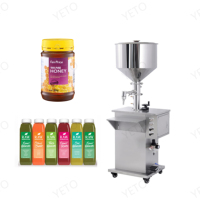 Machine de remplissage pour flacons de miel, de confiture, de sauce, de pâte, d'eau, de beurre de cacahuète, de crème cosmétique Yeto Wax en vente
