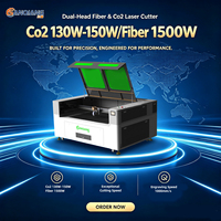 Machine de découpe laser CO2 à double chemin de fibre Sanqiang pour la fabrication de panneaux en acrylique, le bois, le cuir et le métal