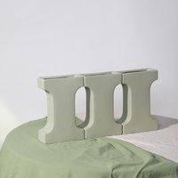 Simple Fresh Art Creative Ornements Moderne Vase Lettre Forme Conception Décoratif Givré Lettre I Vase En Céramique Décoration