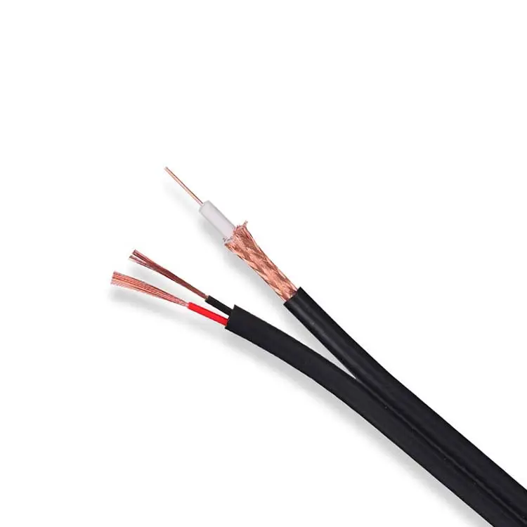 Câble coaxial Offre Spéciale Flexible RG11 avec câble de Communication messager CCS/cuivre CCTV CATV RG6 RG59 câble coaxial