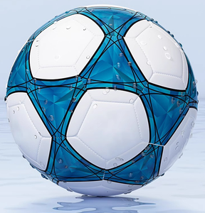 Balón de Fútbol de PU Cosido a Máquina, Cuero de 2.7 mm de Grosor, Diseño Impreso, Tamaño Personalizado 4/5, Fútbol para Interior/Exterior - Product Image 6