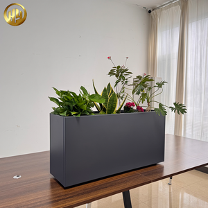 Maceta Decorativa <span class=keywords><strong>Rectangular</strong></span> de Metal con Recubrimiento en Polvo de <span class=keywords><strong>Alta</strong></span> Calidad - Product Image 5