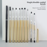 Nouvel Arrivage – Applicateur de Maquillage Professionnel en Fibre Éponge, Manche Or et Noir, Haute Qualité, Vente en Gros, Simple ou Double Embout, pour Correcteur Visage et Yeux