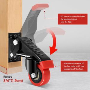Workbench Castors Heavy Duty Lifting Castors Furniture Castors for Workbenches <b>Large</b> Tables Mail Order Packing - Product Image 5