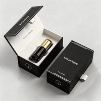 Boîte d'emballage d'huiles essentielles avec impression de logo personnalisé, emballage de luxe pour cosmétiques, parfums, huiles essentielles, fermeture magnétique, boîte cadeau en papier