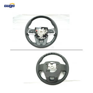 <span class=keywords><strong>Volant</strong></span> en cuir de luxe GUGO LC300 à 3 branches résistant aux UV pour Land Cruiser 300 Noir Piano avec chauffage - Product Image 3