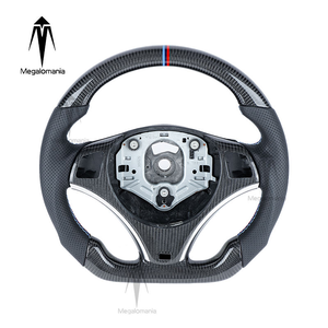 Volante de Fibra de Carbono con Calefacción y Vibración, Compatible con <span class=keywords><strong>BMW</strong></span> E90 E60 <span class=keywords><strong>E46</strong></span> E92 M3 E87 E39 X5 E70 X6 E71 E82 E93 E36 E91 - Product Image 2