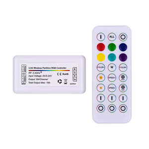 Nouveau gradateur de groupe de panneaux publicitaires 2.4G, module de ceinture lumineuse basse tension 12V24V de contrôle de réglage synchrone RVB - Product Image 1