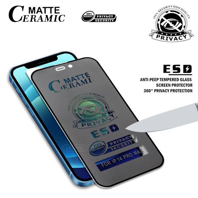 AFS HD Matte Privacy Nano Flexible Soft Ceramic Full Coverage Anti-Scratch Anti-Spy Anti-Shock Waterproof Screen Protector Film