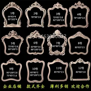 Decorative carved door Frame moulding wood carving mirror frame