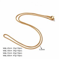 Vente en Gros Bijoux et Accessoires Homme Femme Collier Chaîne en Acier Inoxydable 316L Collier Maille Chaîne Épaisse