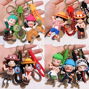 Phim Hoạt Hình 3D Silicone Keychain A-957 Anime Nhật Bản Khỉ D Luffy PVC Cao Su Keychain - Product Image 2